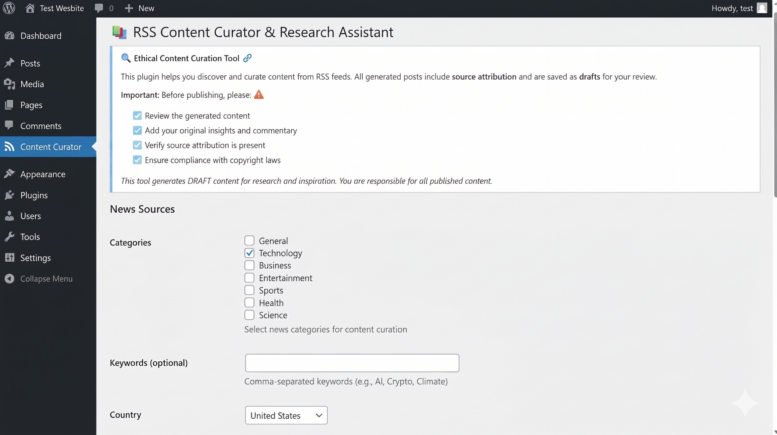 RSS Content Curator: The WordPress Plugin I Built to Save 2 Hours a Day