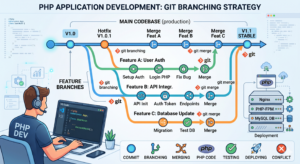 git branching php