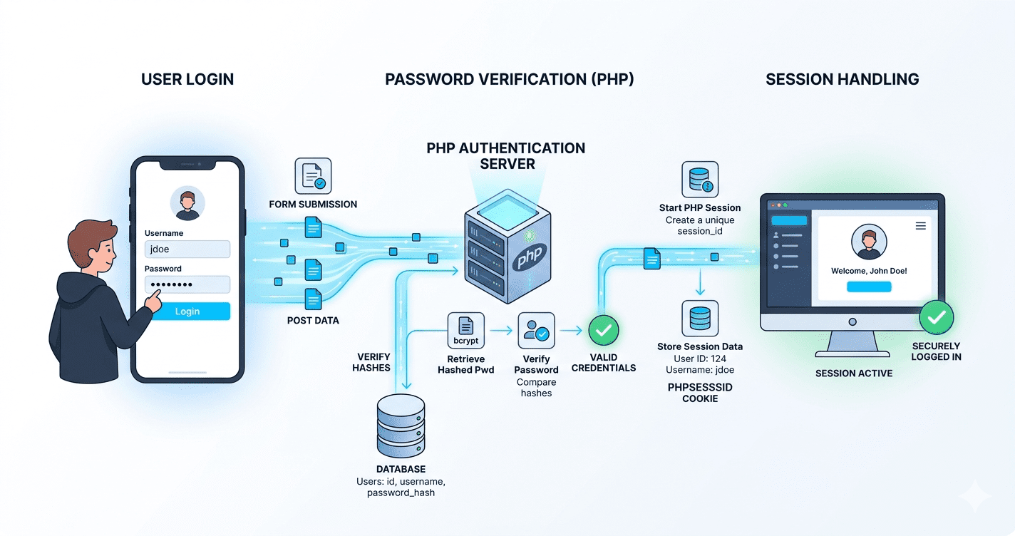 How to Build a Secure Login System in PHP (Step-by-Step with Example)